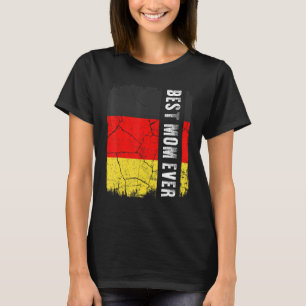 Bästa tyska Mamma någonsin Tysklanda Flagga Mors d T Shirt