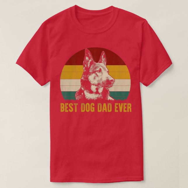 Bästa tyska shepherd Hund Pappa All Funny Far Da T Shirt (Design framsida)
