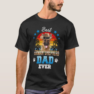 Bästa tyska Shepherd Pappa Allebäst Pappa Hund Man T Shirt