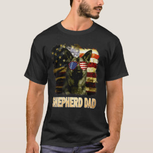 Bästa tyska shepherd Pappa någonsin amerikansk Fla T Shirt