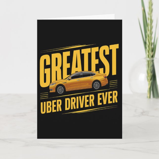 Bästa Uber-förare någonsin Fars dag 1  Kort (Framsida)