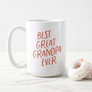 Bästa Underbara farfar någonsin röd typ Kaffemugg