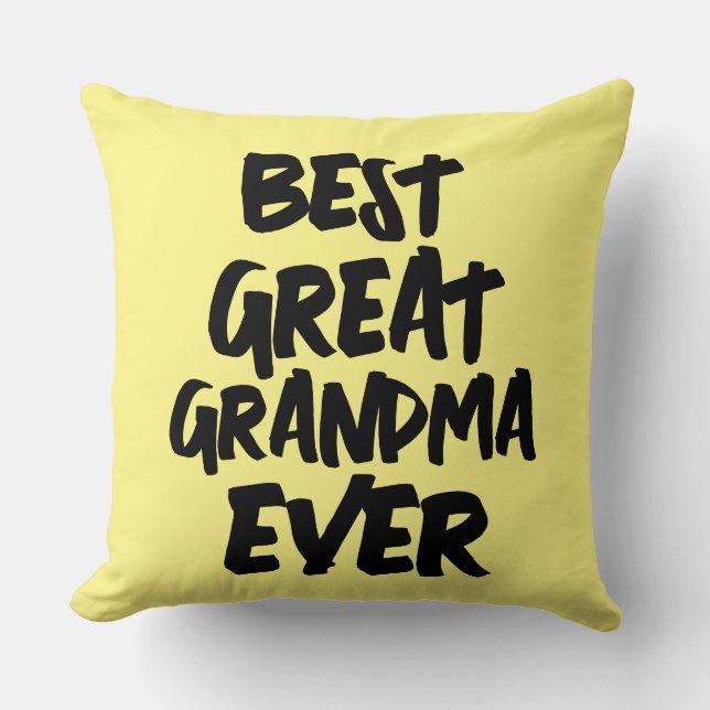 BÄSTA UNDERBARA GRANDMA EVER PILLOW KUDDE (Framsida)