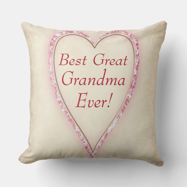 Bästa Underbara mormor någonsin Kudde (Framsida)