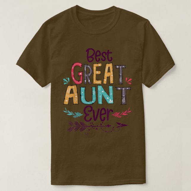 Bästa Underbara Moster någonsin för att bläddra i  T Shirt (Design framsida)