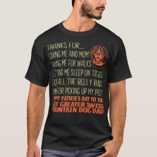 Bästa Underbarare schweiziska berget Hund Fars da T Shirt