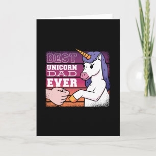 Bästa Unicorn Pappa All Fantastisk pappa Kort