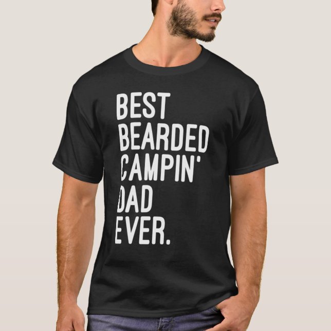 Bästa utbyggda Campin Pappa någonsin i campinglive T Shirt (Framsida)