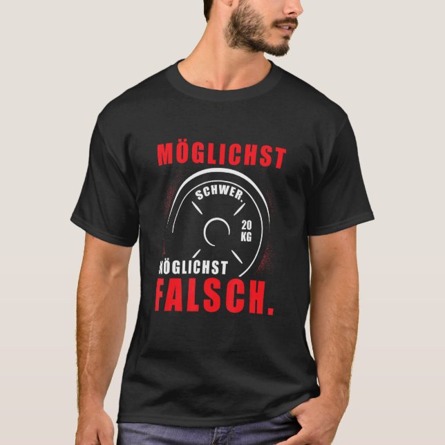 Bästa vågade falsk slagkraft Sports Gym Muscles T Shirt (Framsida)