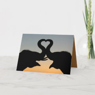 BÄSTA VALENTINES DAY-KORT - ELEPHANTS - GIFTS HELGKORT