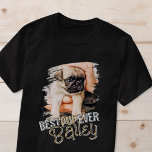 Bästa Valp någonsin Modern Coola Grunge Pet Hund P T Shirt<br><div class="desc">Den här lekande och moderna designen består av roligt typografi och lägger till ett anpassningsbar foto av ditt sällskapsdjur.</div>