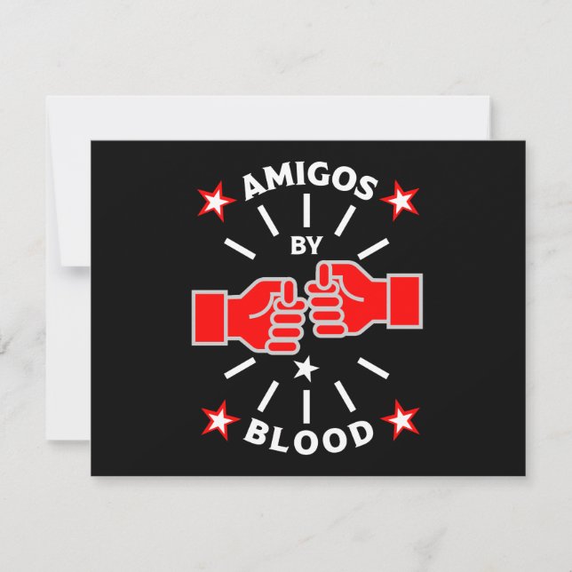 Bästa vän Amigos Julkort (Framsida)