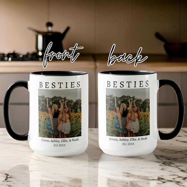 Bästa vän Anpassningsbar Mugg, födelsedagsgåva til Mugg (besties mug, custom photo mug, custom name mug, personalized gift for friend, BFF mug, birthday gift)