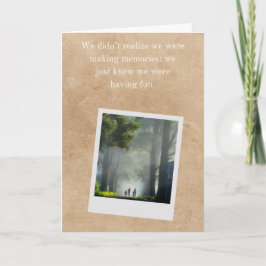 Bästa vän äventyrs kort pojkar cykling vänskap