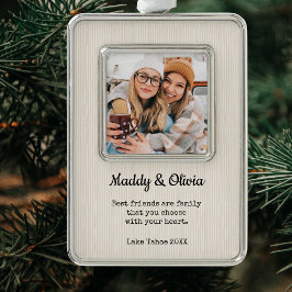 Bästa vän Bestie Modern Framed Keepsaké Julgransprydnad