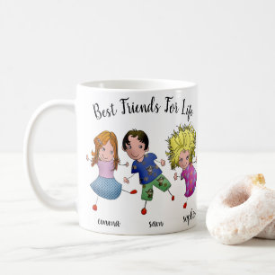 Bästa vän Boy och flickor Kaffemugg