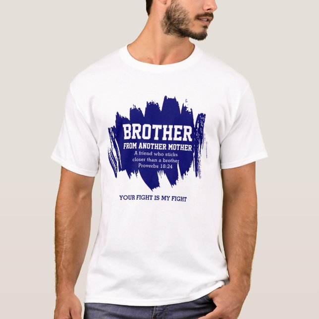Bästa vän BROTHER FRÅN ETT ANNAT MOR Christian T Shirt (Framsida)