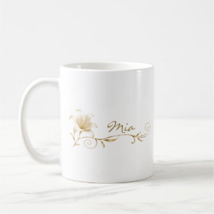 Bästa vän Champagne Guld Lily Namn Mugg
