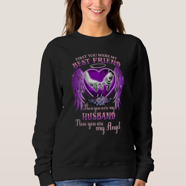 Bästa vän då du var min Make-minnesgåva T Shirt (Framsida)