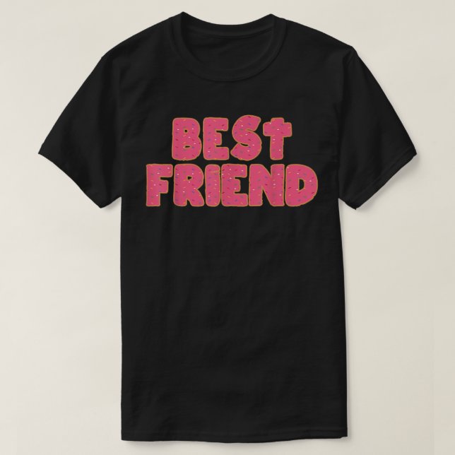Bästa vän Donut BFF Doughnut Älskare Party T Shirt (Design framsida)