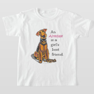 Bästa vän för AiredaleTerrierflickor T-shirt