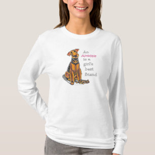 Bästa vän för AiredaleTerrierflickor Tee Shirt
