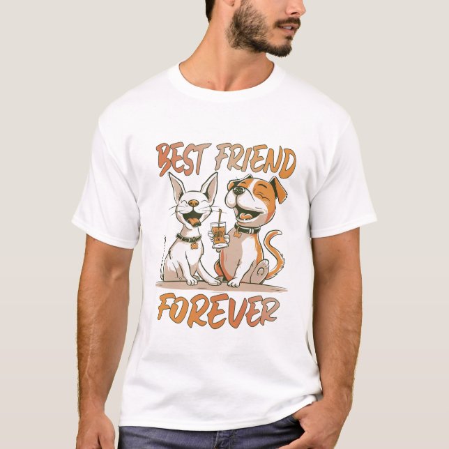 Bästa vän för alltid t shirt (Framsida)