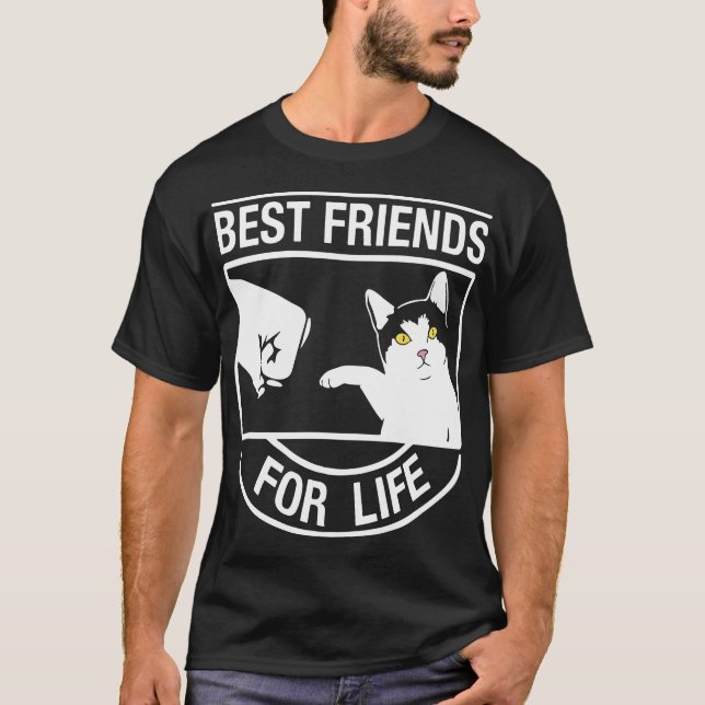 Bästa vän för Life_ kattT-tröja T Shirt (Framsida)
