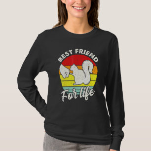 Bästa vän för livet Retro Vintage Ekorre Knutna nä T Shirt