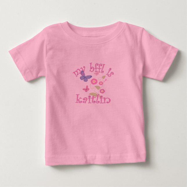 Bästa vän för livkaitlin t-shirt (Framsida)