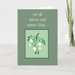 Bästa vän för Mistletoe för Scripture för Helgkort