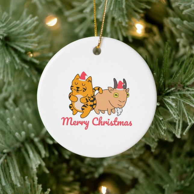 Bästa vän för personlig julgransprydnad keramik (Träd)