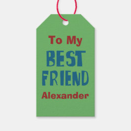 Bästa vän för personlig presentetikett