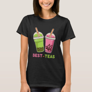 Bästa vän för teas kawaii boba bubble pearl tea t shirt