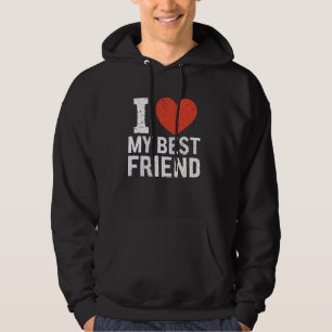 Bästa vän för Vänskapen Bestie BFF Squad Hoodie