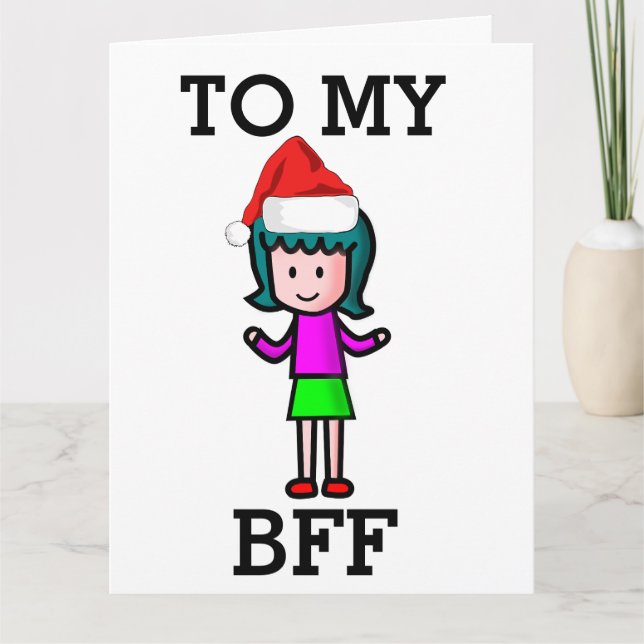 BÄSTA VÄN FOREVER BFF JULKORT KORT (Framsida)