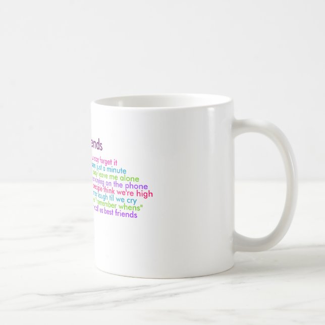 Bästa vän förstår när du något att säga glömmer kaffemugg (Höger)