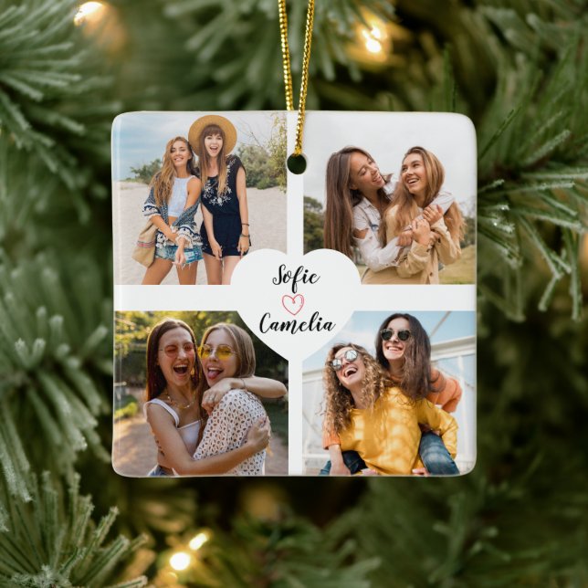Bästa vän-fotofärgning Ornament (Träd)