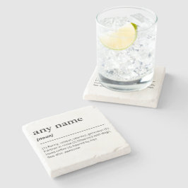 Bästa vän-gåva för definition av eget namn stenunderlägg