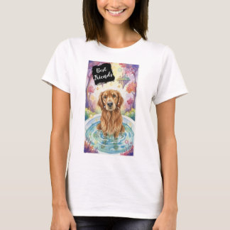 Bästa vän Hund T-shirt Golden Retriever