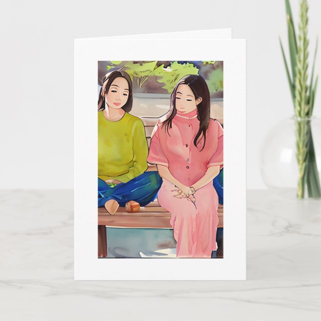 Bästa vän. Jag finns här för dig Kort (Framsida)