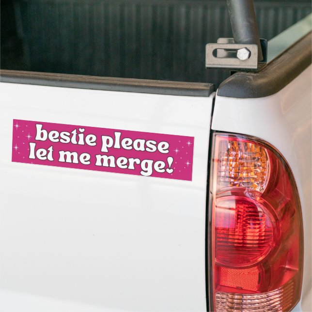 Bästa vän, låt mig byta fil, rolig meme stötfångar bildekal (På lastbil)