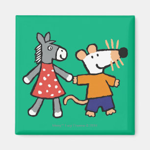 Bästa vän Maisy och Dotty hållhänder Magnet