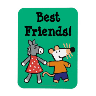 Bästa vän Maisy och Dotty hållhänder Magnet