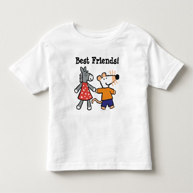 Bästa vän Maisy och Dotty hållhänder T Shirt (Framsida)