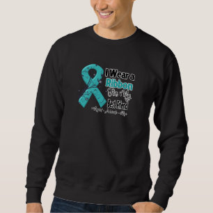 Bästa vän - menyfliksområdet Ovarian Cancer Lång Ärmad Tröja