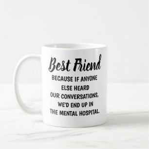 Bästa Vän Mugg, Bästa Vän Present, Rolig Bästa  Kaffemugg