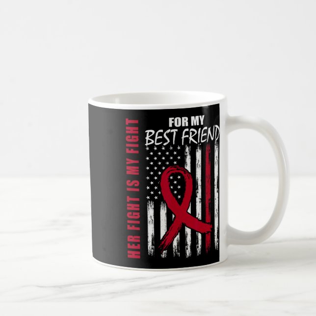 Bästa vän Multipelt myelom-medvetenhet Amerikansk  Kaffemugg (Höger)