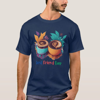 Bästa vän någonsin-kaffe är den bästa vännen t shirt