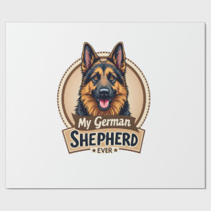 Bästa vän någonsin Min tyska schäferhund Vintage h Presentpapper